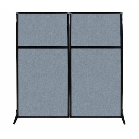 Versare Work Station Screen 66" x 70" Powder Blue Fabric 1841204
